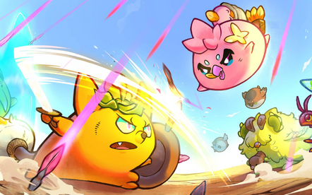 Axie Infinity is a blockchain-based game where players collect, breed, and battle fantasy creatures called Axies to earn cryptocurrency rewards, featuring play-to-earn mechanics and a vibrant player-driven economy.
.